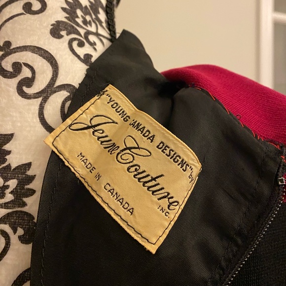 VINTAGE June Couture Wool Dress - Picture 3 of 7